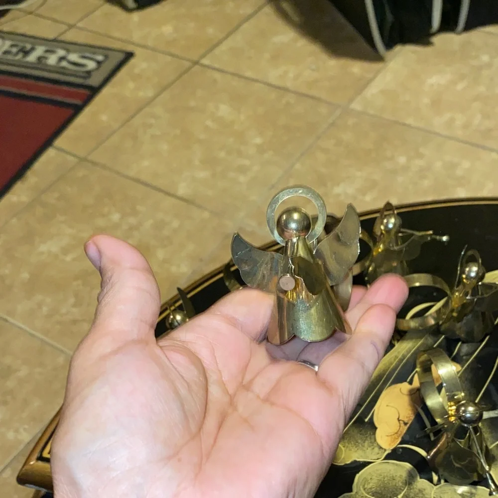 Gold Angel Napkin Rings Set of 6
